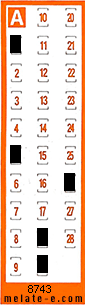 Volante ganador del sorteo 8743 de Chispazo
