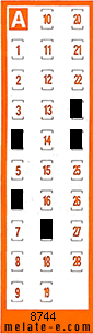 Volante ganador del sorteo 8744 de Chispazo