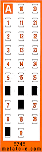 Volante ganador del sorteo 8745 de Chispazo
