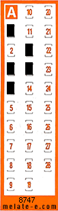 Volante ganador del sorteo 8747 de Chispazo