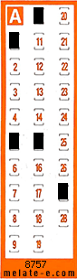 Volante ganador del sorteo 8757 de Chispazo