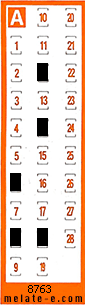 Volante ganador del sorteo 8763 de Chispazo