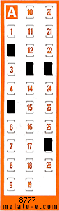 Volante ganador del sorteo 8777 de Chispazo