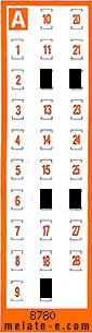 Volante ganador del sorteo 8780 de Chispazo
