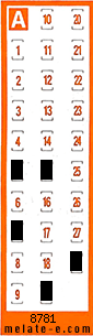 Volante ganador del sorteo 8781 de Chispazo