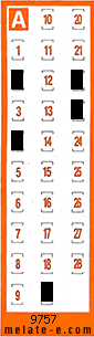 Volante ganador del sorteo 9757 de Chispazo