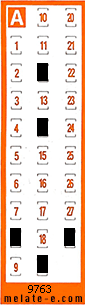 Volante ganador del sorteo 9763 de Chispazo