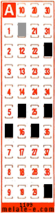 Volante ganador del sorteo 1109 de Melate Retro