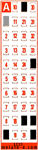 Volante ganador del sorteo 1113 de Melate Retro