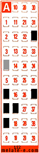 Volante ganador del sorteo 112 de Melate Retro