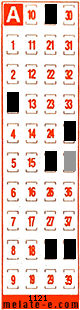 Volante ganador del sorteo 1121 de Melate Retro