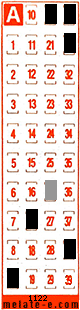 Volante ganador del sorteo 1122 de Melate Retro