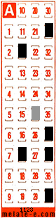 Volante ganador del sorteo 1123 de Melate Retro