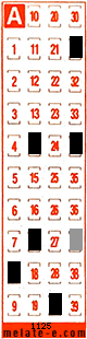 Volante ganador del sorteo 1125 de Melate Retro