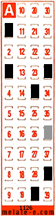 Volante ganador del sorteo 1126 de Melate Retro