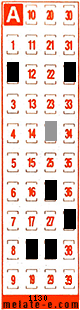 Volante ganador del sorteo 1130 de Melate Retro