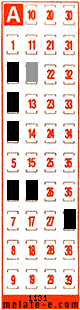 Volante ganador del sorteo 1131 de Melate Retro