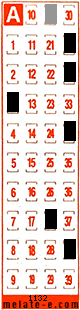 Volante ganador del sorteo 1132 de Melate Retro