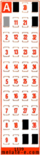Volante ganador del sorteo 1139 de Melate Retro