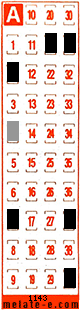 Volante ganador del sorteo 1143 de Melate Retro
