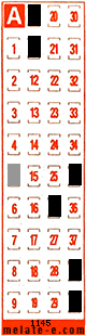 Volante ganador del sorteo 1145 de Melate Retro