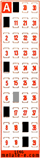 Volante ganador del sorteo 1146 de Melate Retro