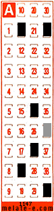Volante ganador del sorteo 1147 de Melate Retro