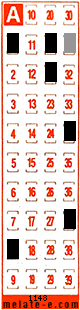 Volante ganador del sorteo 1148 de Melate Retro