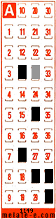 Volante ganador del sorteo 1149 de Melate Retro