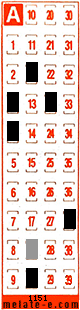 Volante ganador del sorteo 1151 de Melate Retro