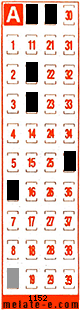 Volante ganador del sorteo 1152 de Melate Retro
