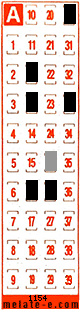Volante ganador del sorteo 1154 de Melate Retro