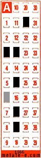 Volante ganador del sorteo 1166 de Melate Retro