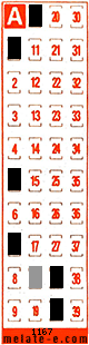Volante ganador del sorteo 1167 de Melate Retro