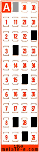 Volante ganador del sorteo 1168 de Melate Retro