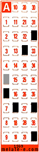 Volante ganador del sorteo 1169 de Melate Retro