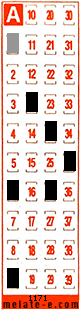 Volante ganador del sorteo 1171 de Melate Retro