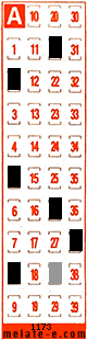 Volante ganador del sorteo 1173 de Melate Retro