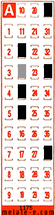 Volante ganador del sorteo 1175 de Melate Retro