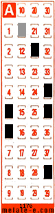 Volante ganador del sorteo 1176 de Melate Retro