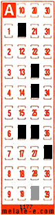 Volante ganador del sorteo 1177 de Melate Retro