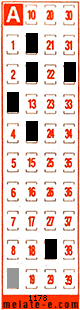 Volante ganador del sorteo 1178 de Melate Retro