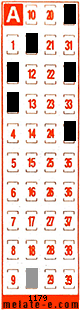 Volante ganador del sorteo 1179 de Melate Retro