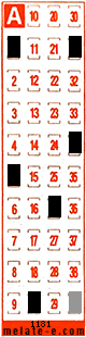 Volante ganador del sorteo 1181 de Melate Retro