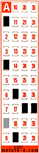 Volante ganador del sorteo 1183 de Melate Retro