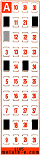 Volante ganador del sorteo 1185 de Melate Retro
