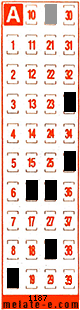 Volante ganador del sorteo 1187 de Melate Retro