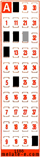 Volante ganador del sorteo 1188 de Melate Retro