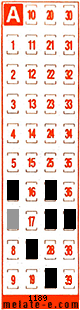 Volante ganador del sorteo 1189 de Melate Retro