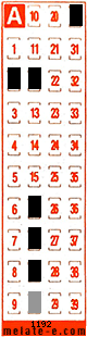 Volante ganador del sorteo 1192 de Melate Retro